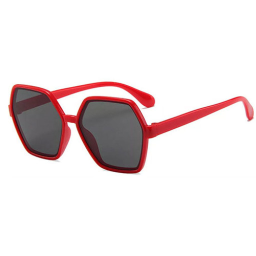 Kidzone Red Polygon Childrens Sunglasses