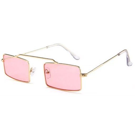 Ibiza Small Rectangle Pink Sunglasses