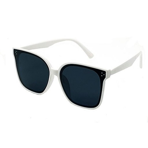 Marbella White Square Oversized Sunglasses