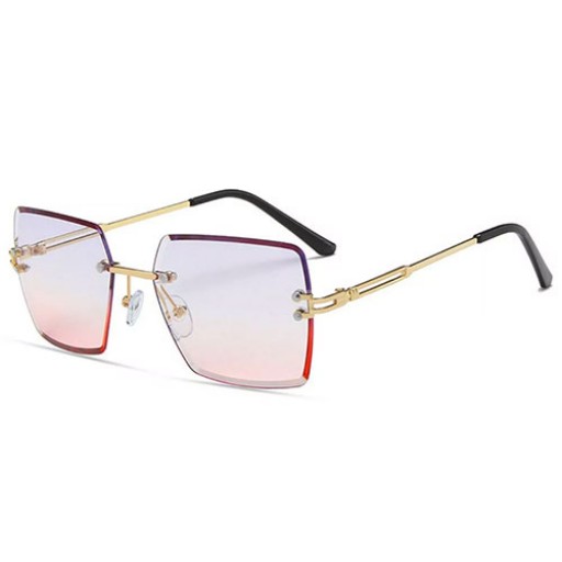 Miami Diamond Pink Rimless Sunglasses